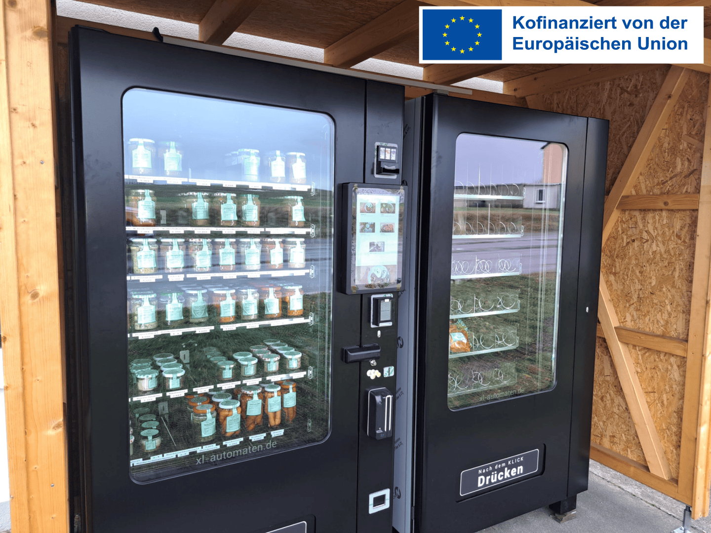 Verkaufsautomat im ländlichen Raum